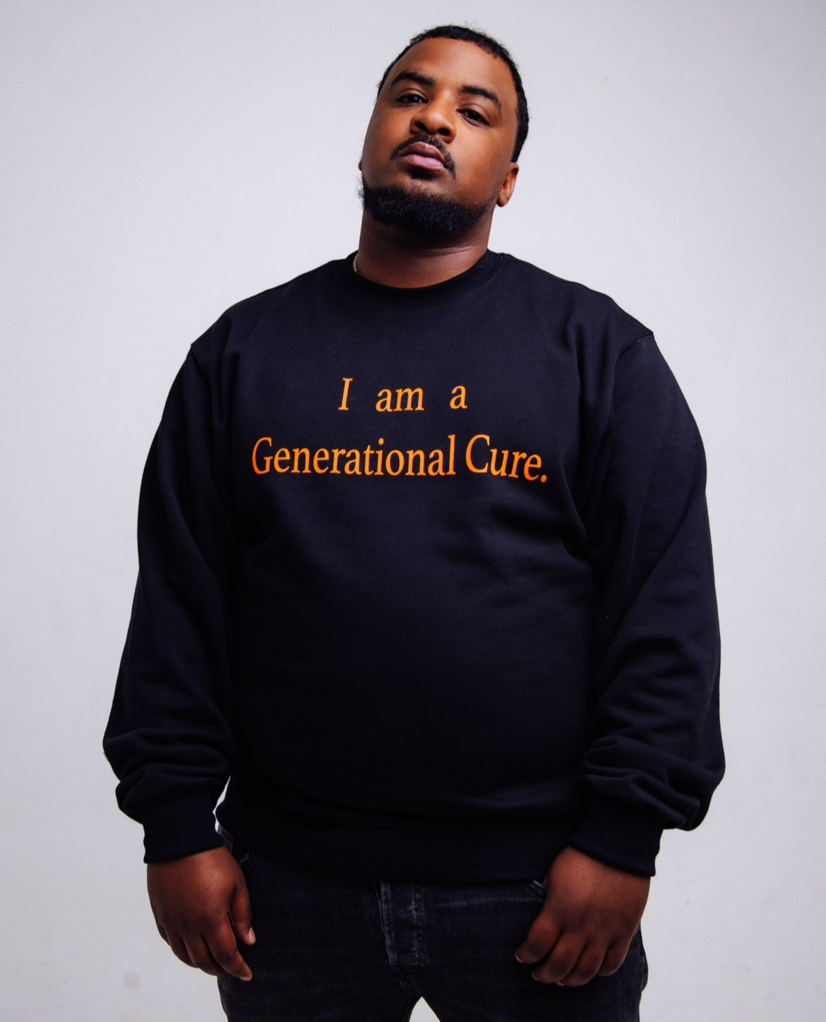 Black Generational Cure Crewneck